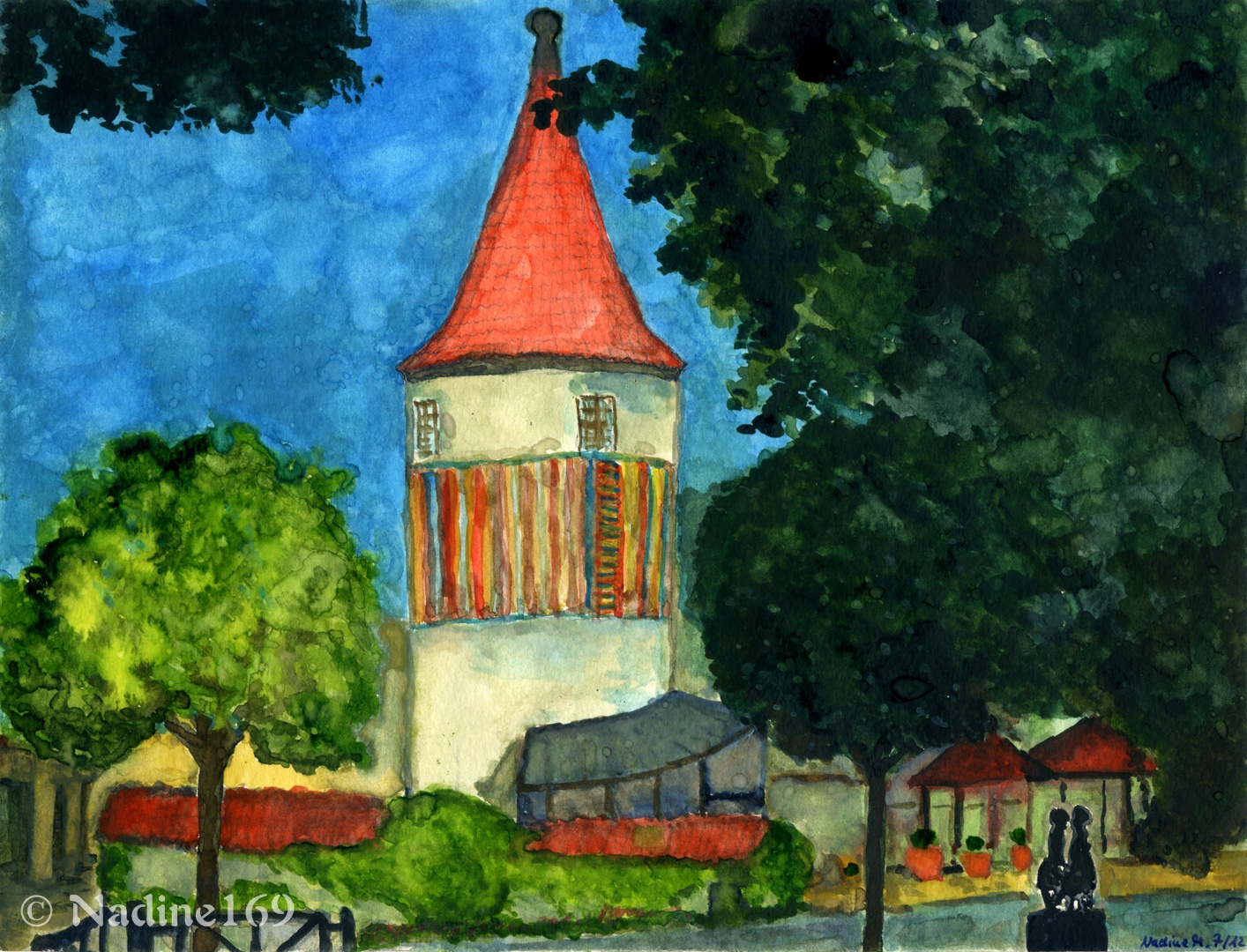 07 Eingestrickter Plauener Nonnenturm